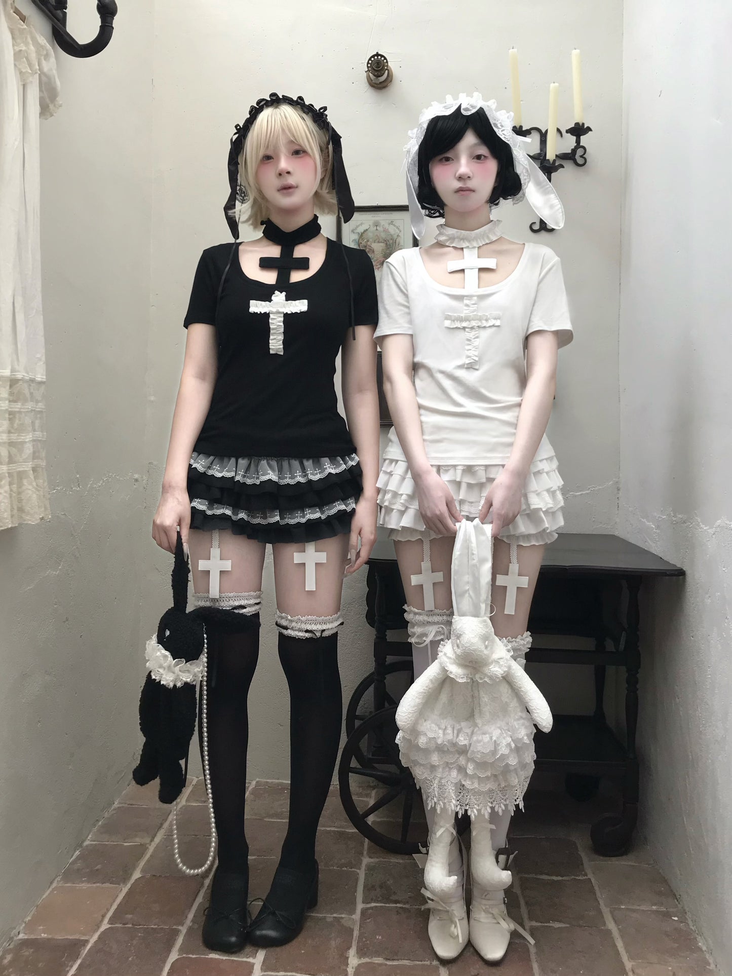Bunny Doll Goth T-shirt