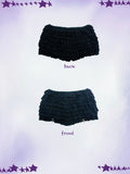✦ Stella Cross Shorts - Midnight Black