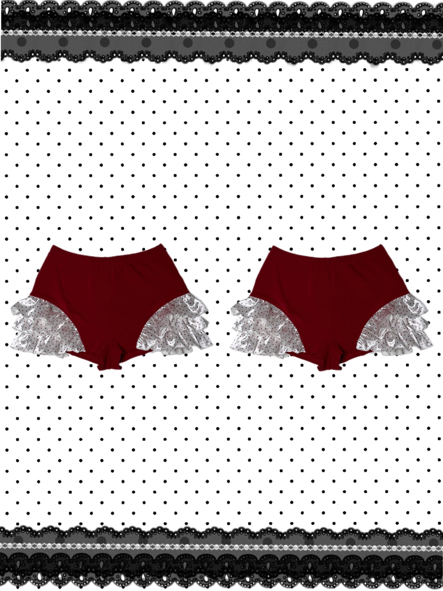 ❅ Dotty Cross Shorts - Holiday Edition