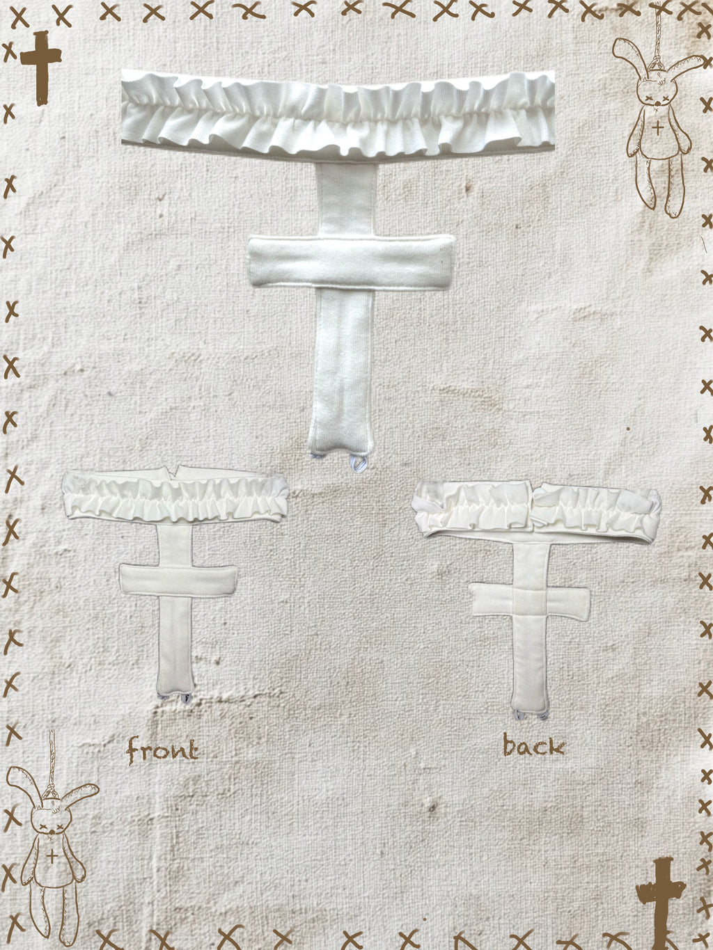 ᕱ⑅ᕱ Bunny Doll Cross Choker