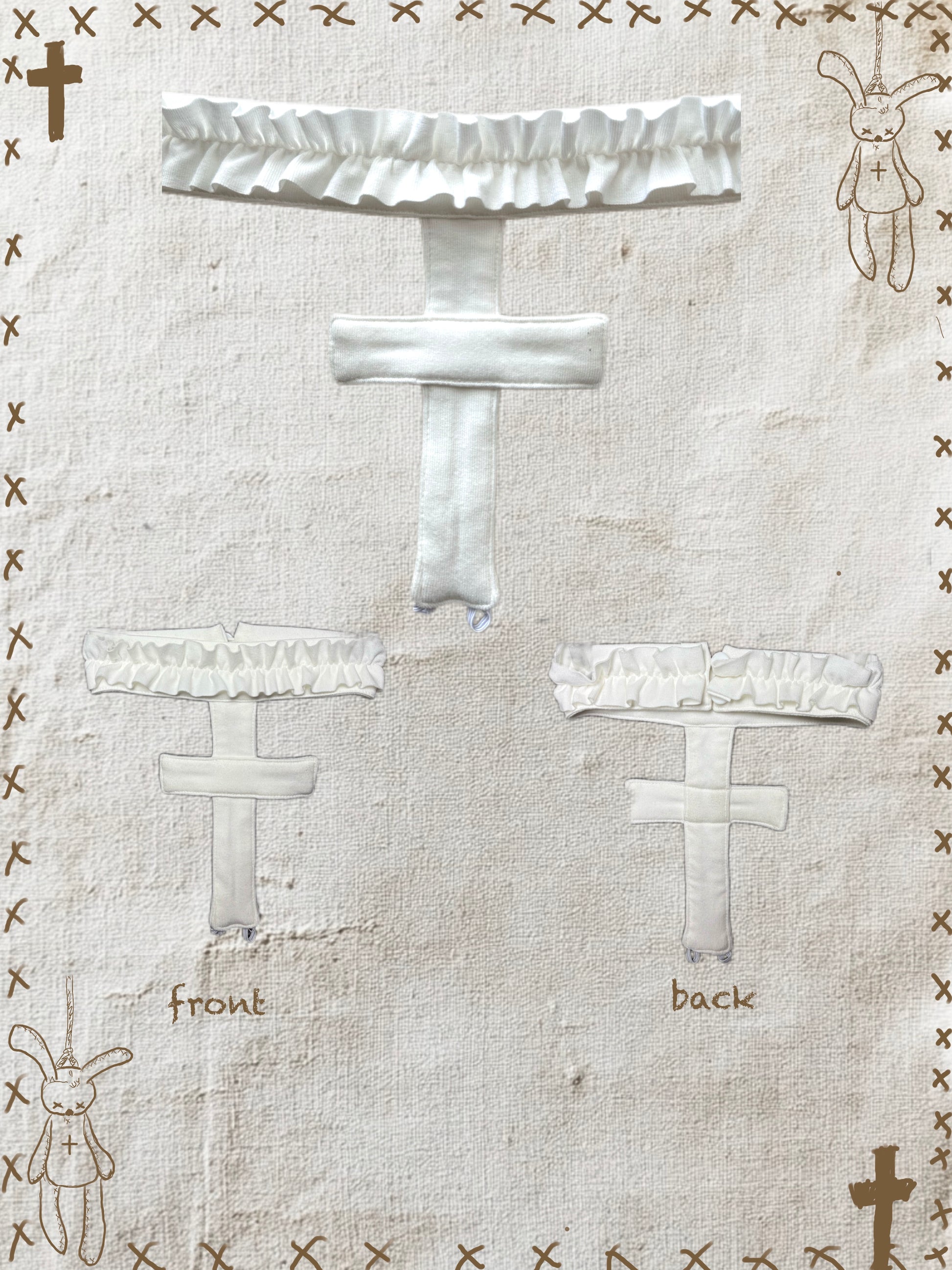 ᕱ⑅ᕱ Bunny Doll Cross Choker