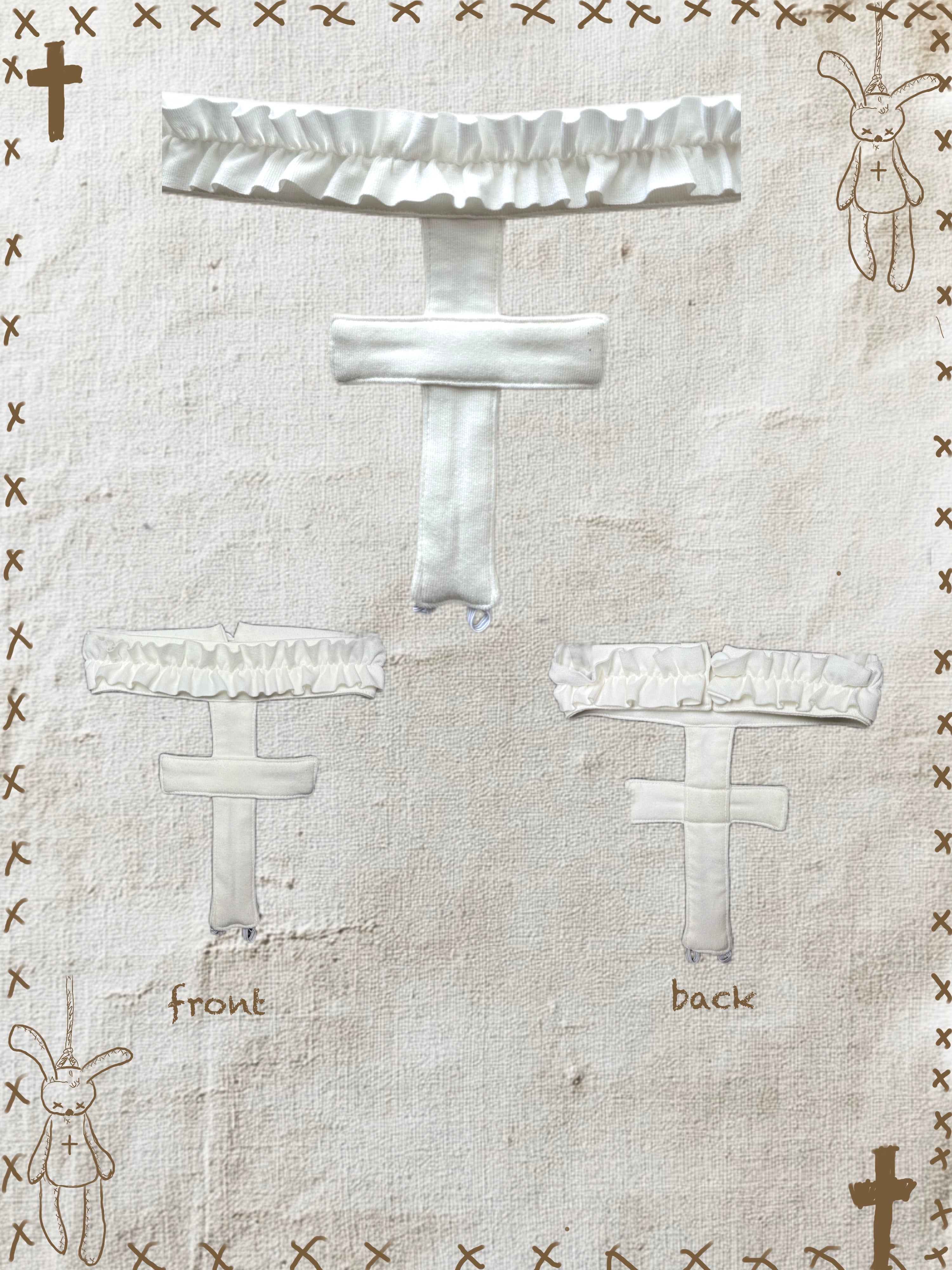 ᕱ⑅ᕱ Bunny Doll Cross Choker