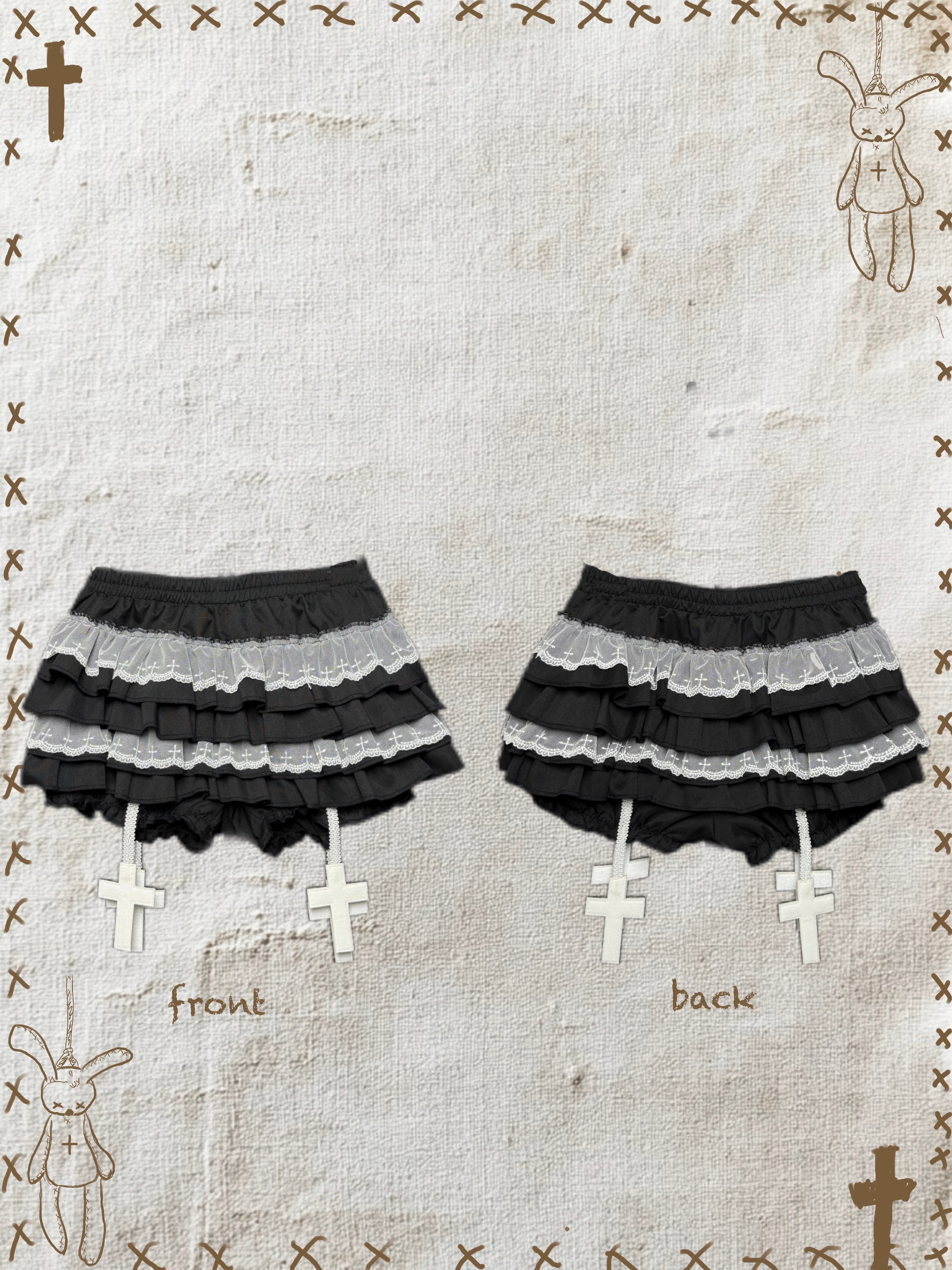 ᕱ⑅ᕱ Bunny Doll Bloomers with cross