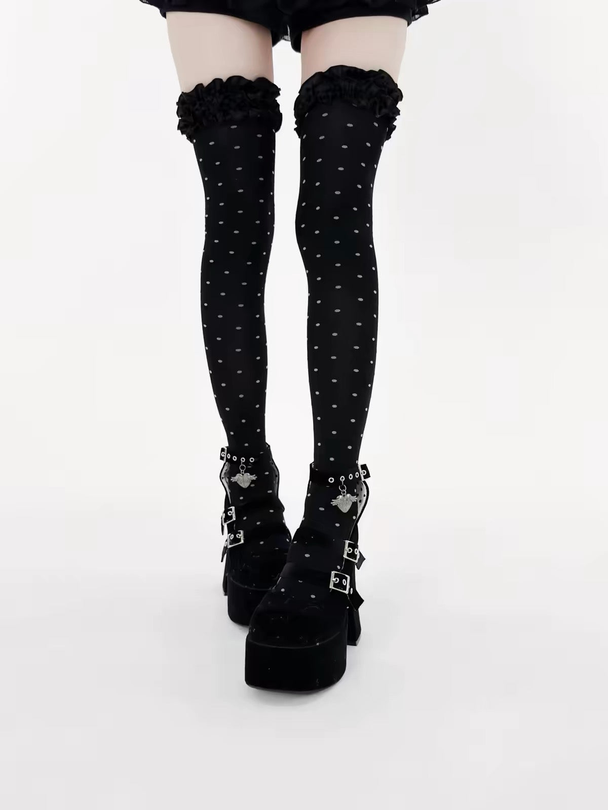 Gothic Ruffle Stockings