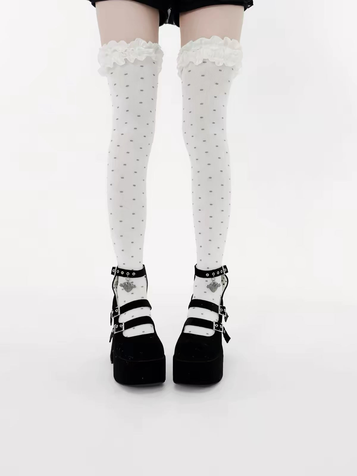 Gothic Ruffle Stockings