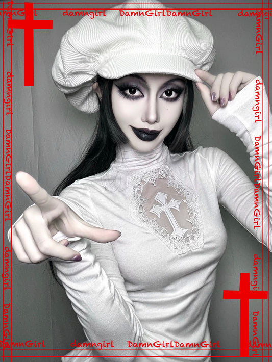 ✞ Sacred Cross Cut-out Top