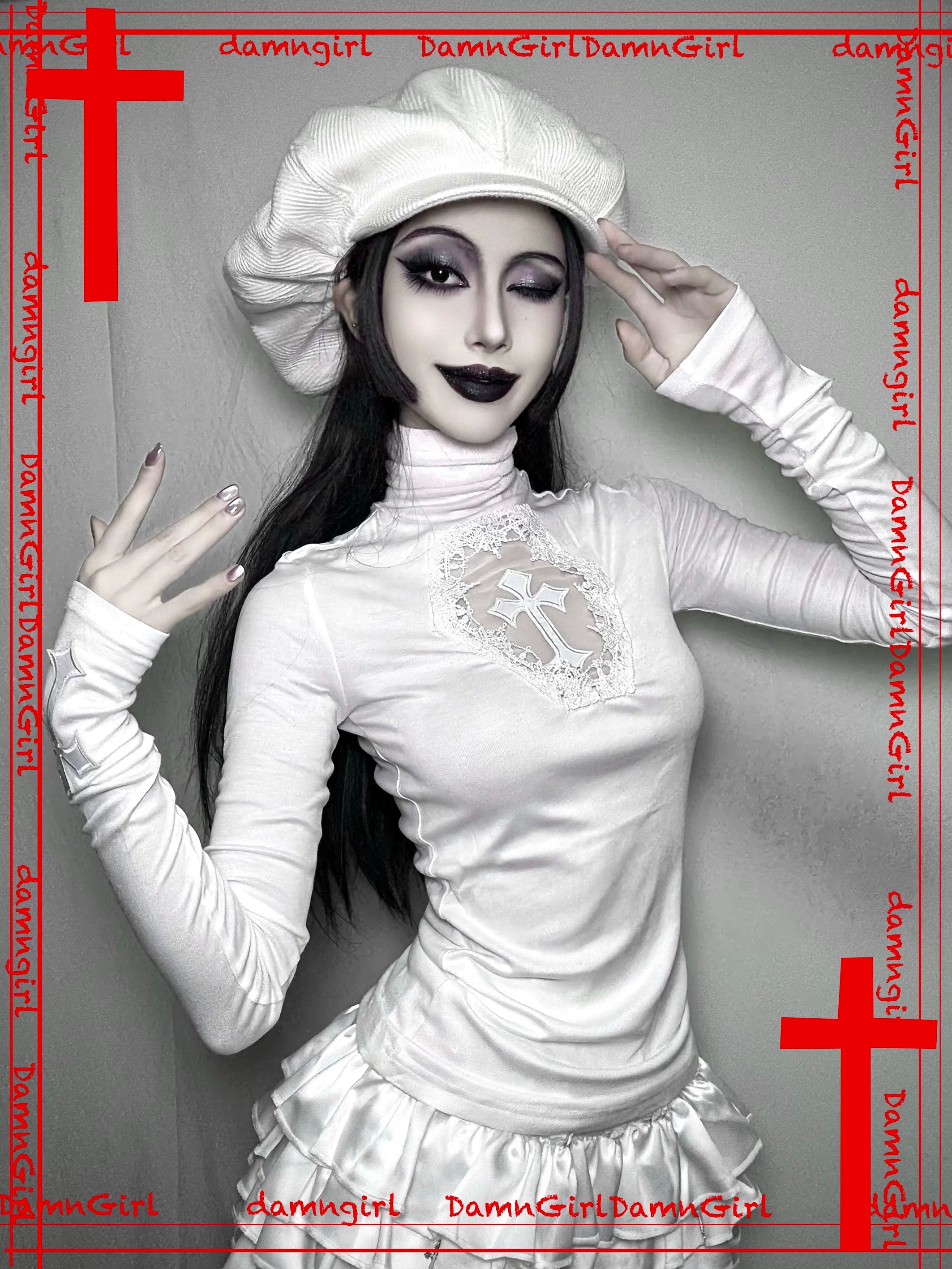 ✞ Sacred Cross Cut-out Top