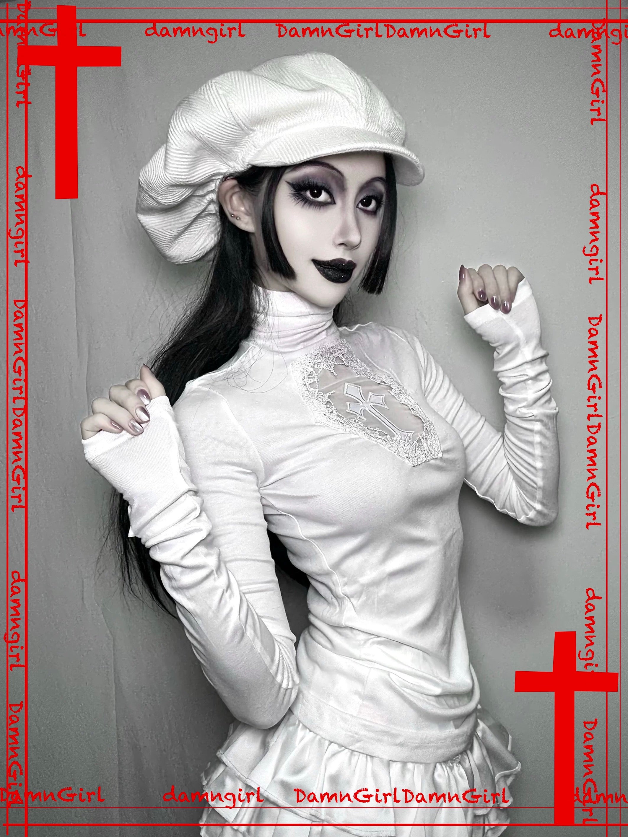 ✞ Sacred Cross Cut-out Top