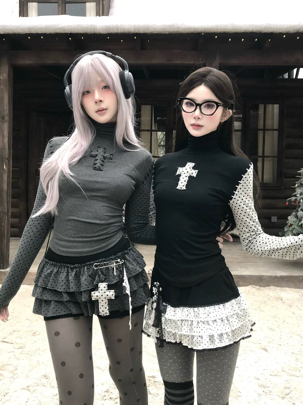 ᛝ プントクローチェ タートルネック トップ