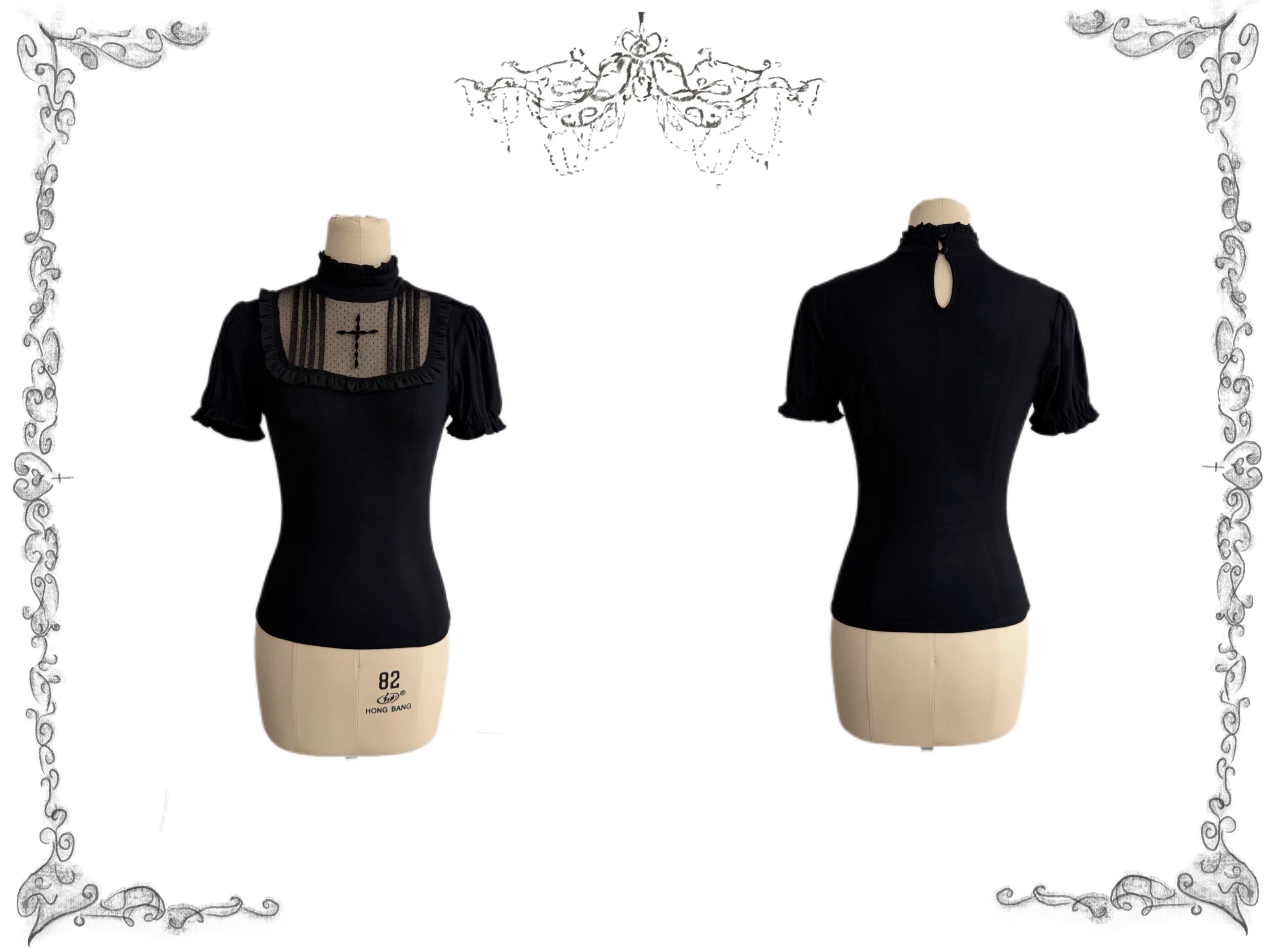 Gothic Puff Sleeve Top