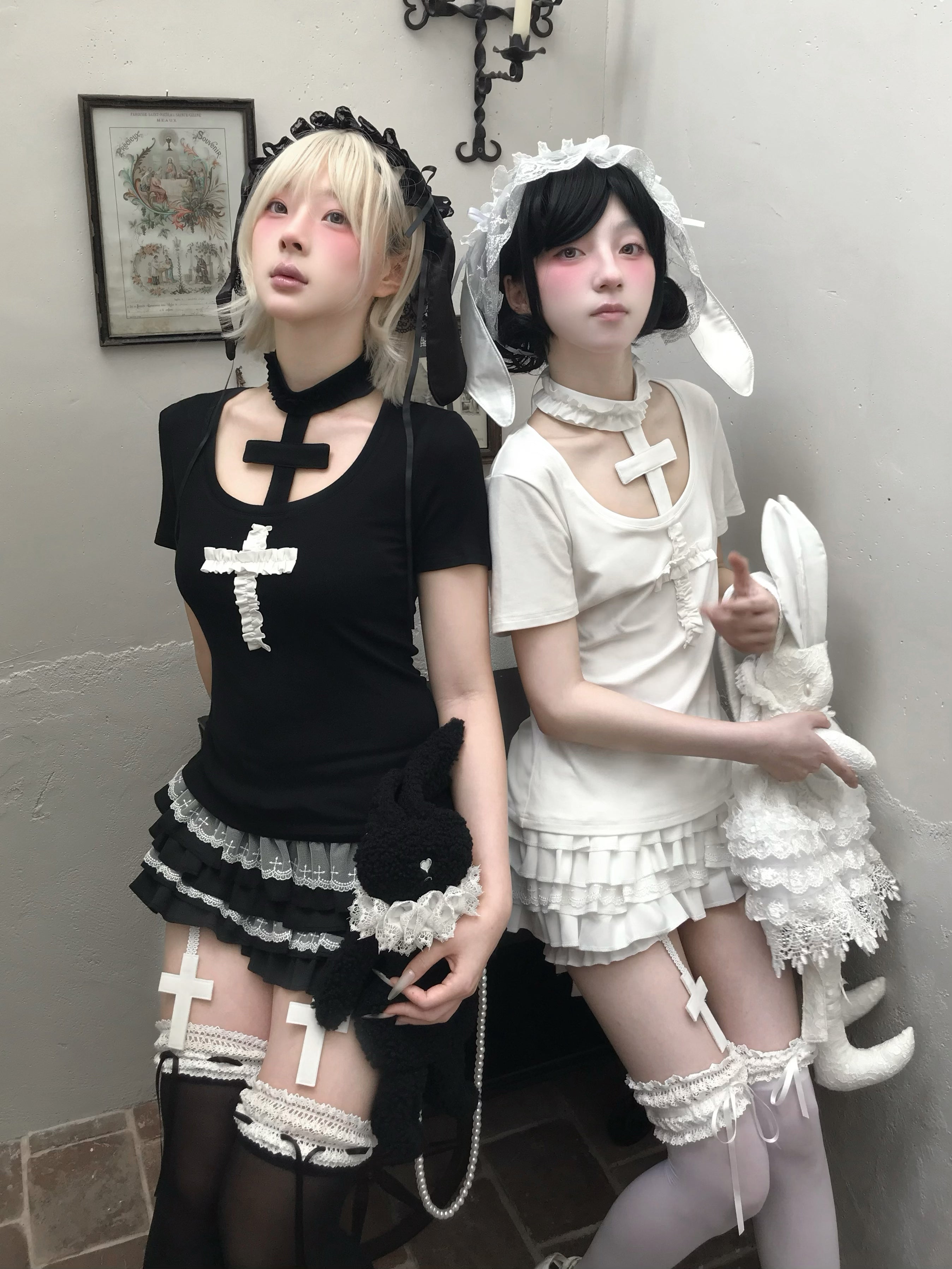 ᕱ⑅ᕱ Bunny Doll Cross Choker