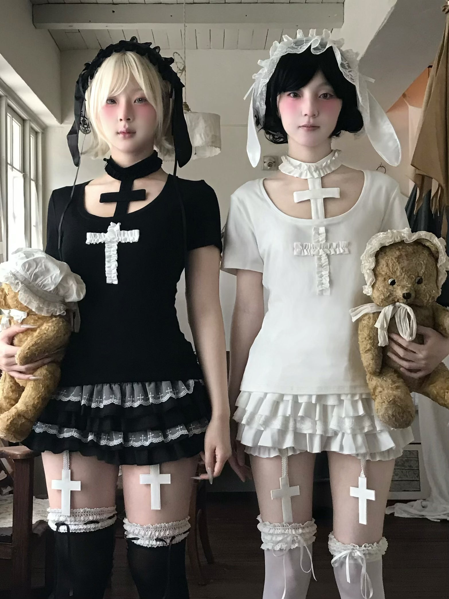 ᕱ⑅ᕱ Bunny Doll Bloomers with cross