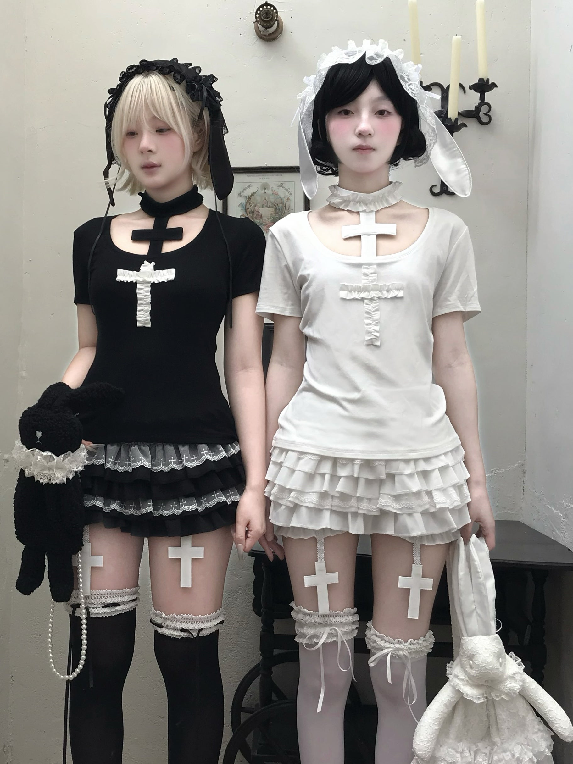 ᕱ⑅ᕱ Bunny Doll Cross Choker