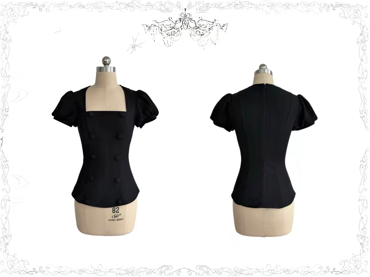 Gothic Puff Sleeve Top