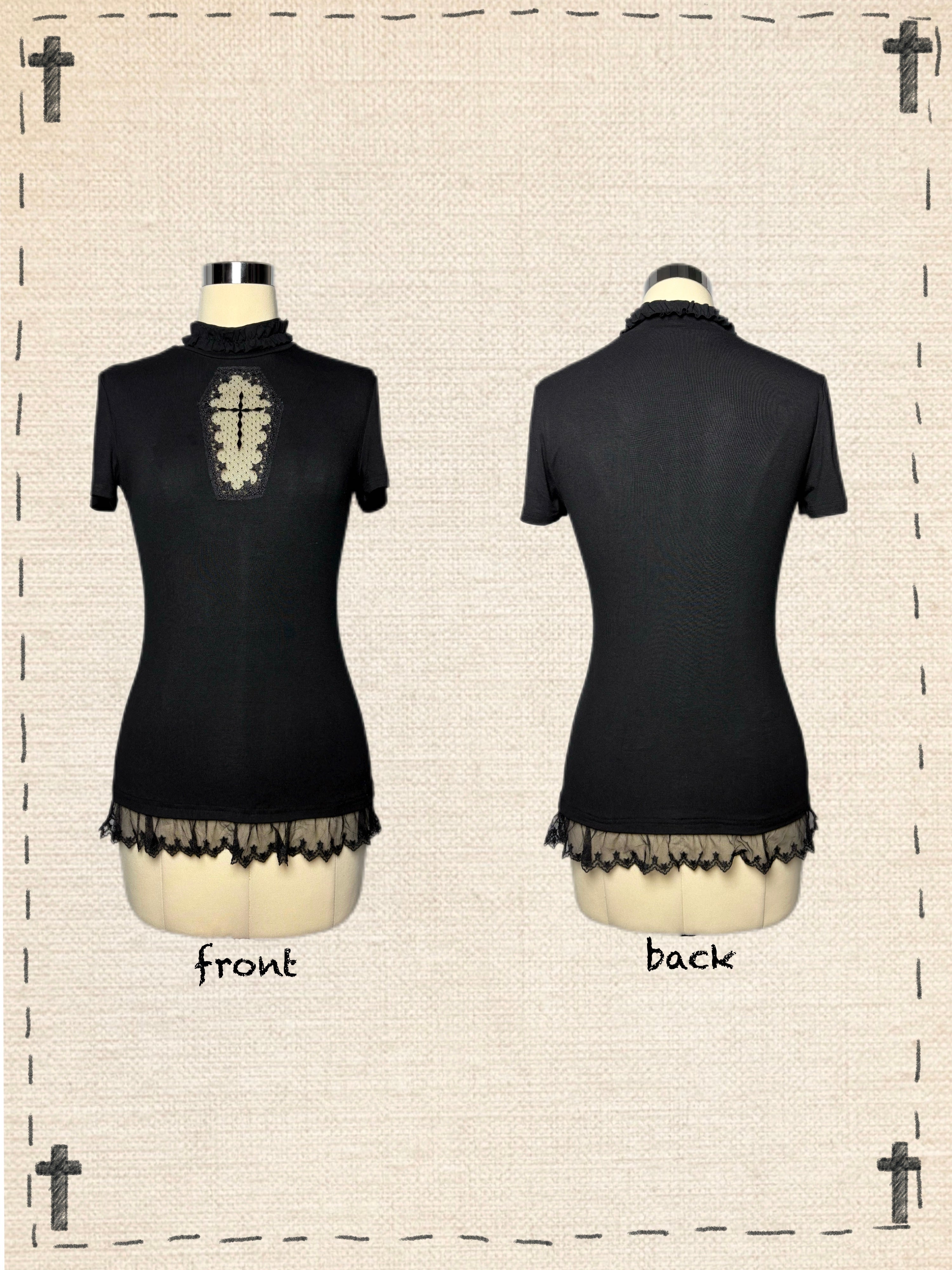 ✦ Stella Cross Lace T-Shirt