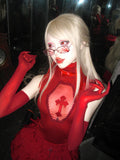 Bloody Red See-Through Gloves-Damn Girl